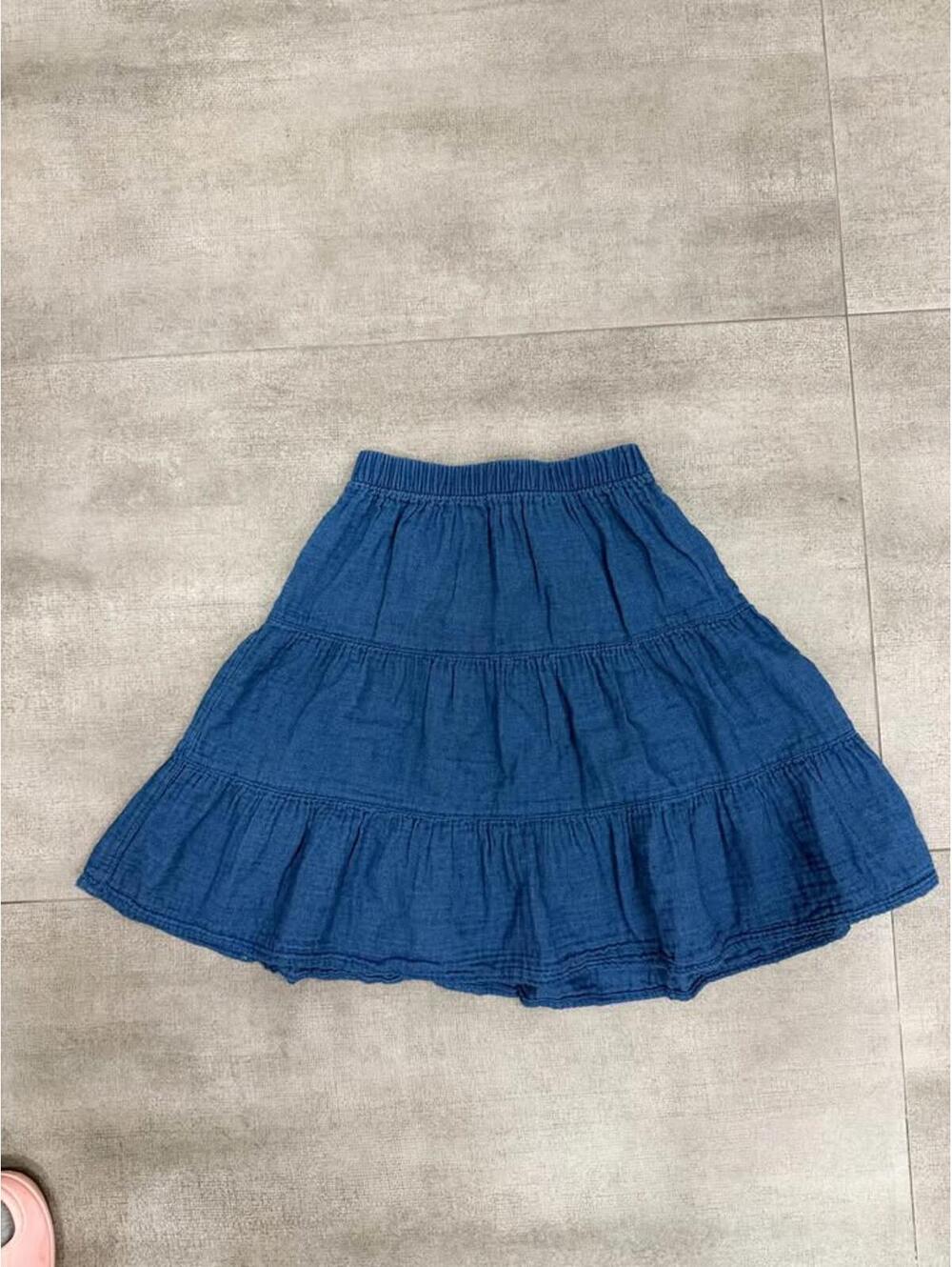 4/5 • Cat & Jack Tiered Blue Skirt